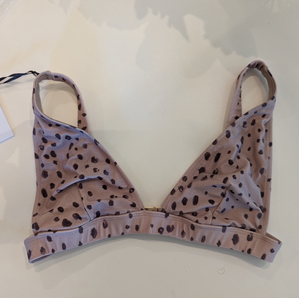 Revel Rey bikini, size small top and bottom. Cheetah pattern NWT